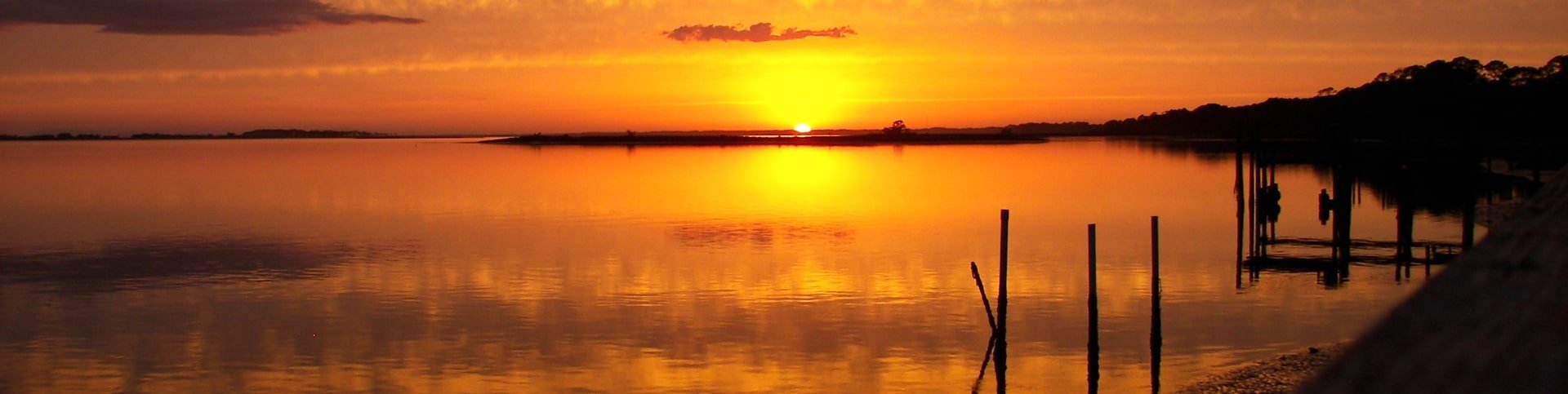 Sunset on Alligator Point Harbor